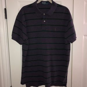 Polo Ralph Lauren Collared Purple and Green Stripe